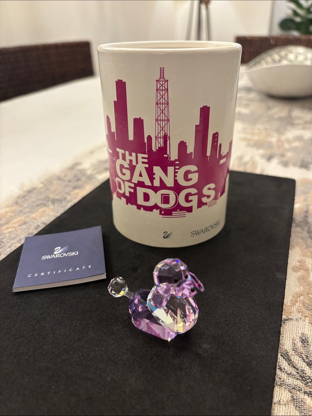 Swarovski crystal the Gang of dogs Violetta